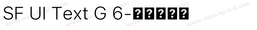 SF UI Text G 6字体转换